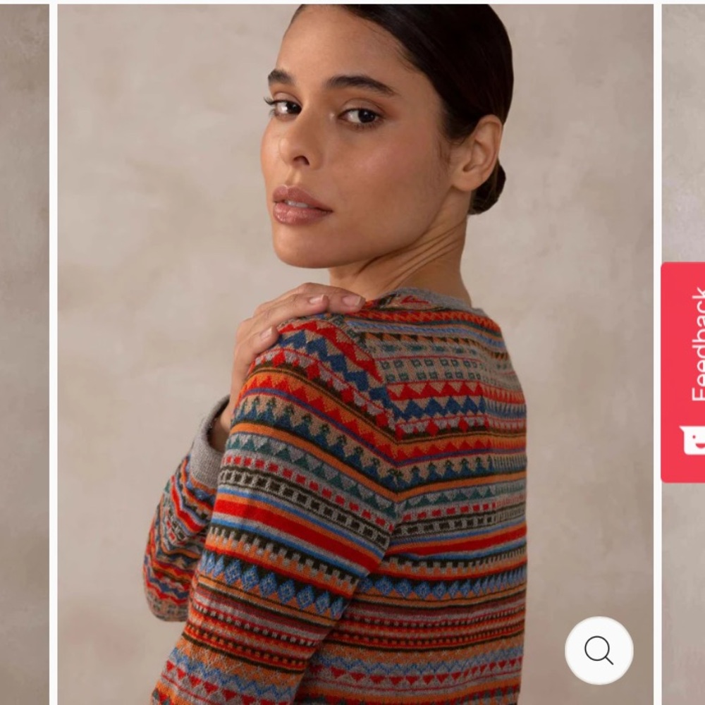 NWT Sol Alpaca Fair Isle Sweater